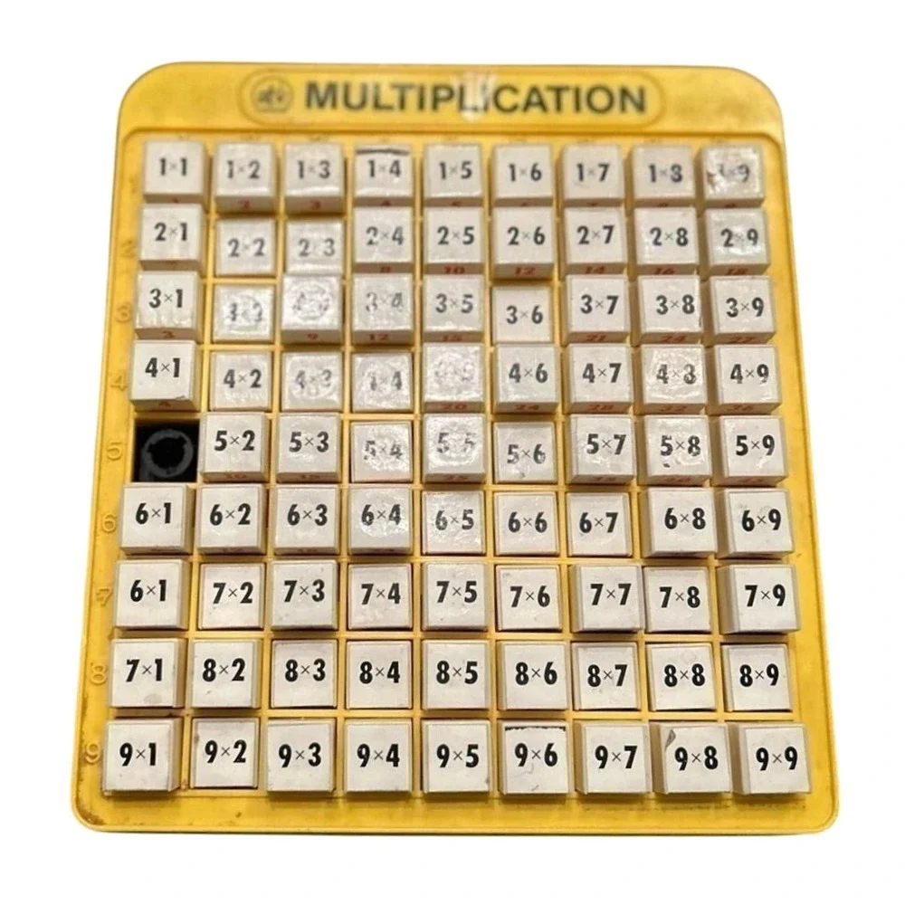 Vintage Multiplication Tool To Learn Math For Kids Adults Educational Toys Fun‎